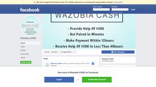 
                            7. Wazobia CASH - Home | Facebook