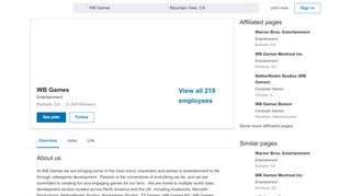 
                            10. WB Games | LinkedIn