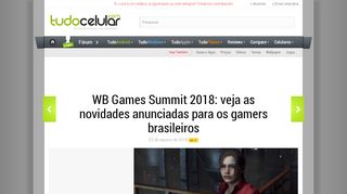 
                            13. WB Games Summit 2018: veja as novidades anunciadas para os ...