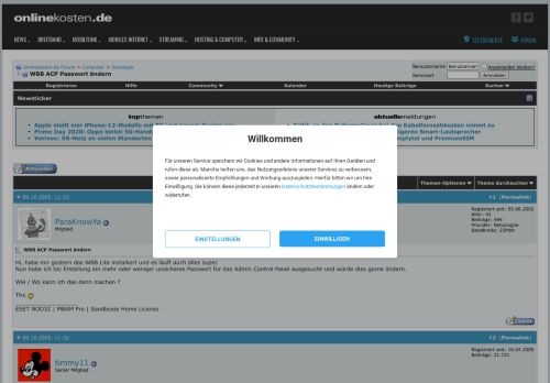 
                            7. WBB ACP Passwort ändern - onlinekosten.de Forum