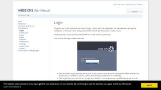 
                            10. WBCE CMS Help - Login