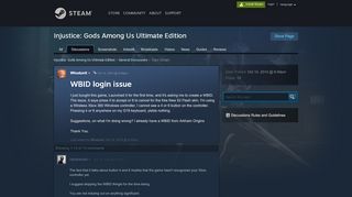 
                            11. WBID login issue :: Injustice: Gods Among Us Ultimate Edition ...