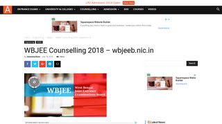 
                            6. WBJEE Counselling 2018 – wbjeeb.nic.in | AglaSem Admission