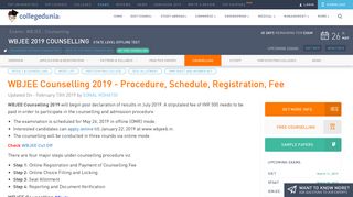 
                            11. WBJEE Counselling 2019 - Procedure, Schedule, Registration, Fee