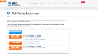 
                            6. wbk-ac.de / Abi-Online-Instanzen / Für Studierende