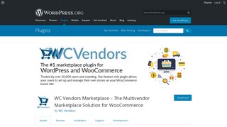 
                            8. WC Vendors Marketplace – The Multivendor ... - WordPress.org