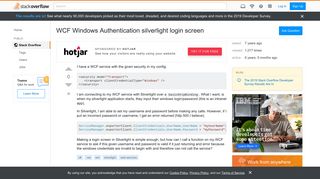 
                            5. WCF Windows Authentication silverlight login screen - Stack Overflow