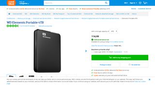 
                            13. WD Elements Portable 4TB - Before 23:59, delivered tomorrow