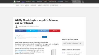 
                            5. WD My Cloud: Login – so geht's Zuhause und per Internet – GIGA