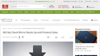 
                            13. WD My Cloud Mirror Backs Up and Protects Data | B&H Explora
