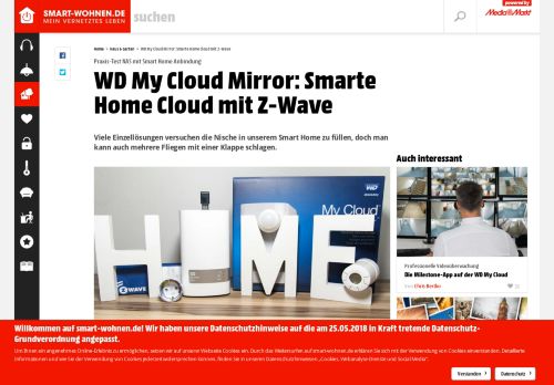 
                            10. WD My Cloud Mirror: Smarte Home Cloud mit Z-Wave | Smart Home