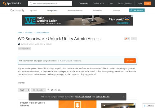 
                            12. WD Smartware Unlock Utility Admin Access - Windows Forum ...