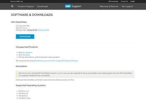 
                            3. WD SmartWare - WD Support - Western Digital