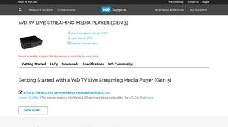 
                            3. WD TV Live Streaming Media Player (Gen 3) | WD-Support