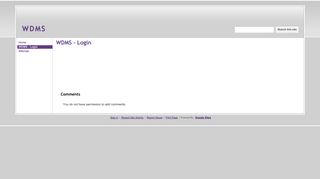 
                            1. WDMS - Login - WDMS - Google Sites