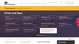 
                            12. WDO self-service portal | Revenue NSW