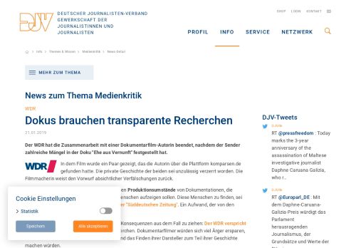 
                            6. WDR - Dokus brauchen transparente Recherchen