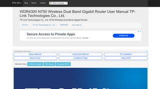 
                            8. WDR4300 N750 Wireless Dual Band Gigabit Router User Manual TP ...