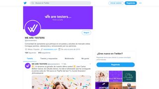 
                            5. WE ARE TESTERS (@wearetesters) | Twitter