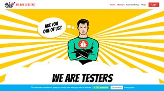 
                            7. We Are Testers - Get paid for working on QA missions from home