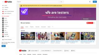 
                            10. We are testers - YouTube