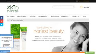 
                            12. We believe in honest beauty - Zkin Organics
