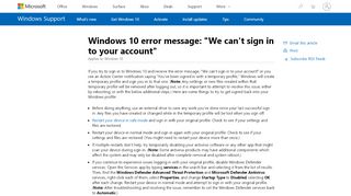 
                            4. We can't sign in to your account - Microsoft Support