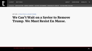 
                            10. We Can't Wait on a Savior to Remove Trump. We Must ...