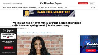 
                            12. 'We lost an angel,' says family of Penn State senior killed while home ...