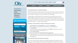 
                            4. We make online banking easy | City Nat - City National Bank