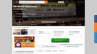 
                            4. We Match Matrimony - Justdial