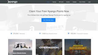 
                            1. We Reward Gamers - Get Gaming Rewards from Xpango - Start Now!