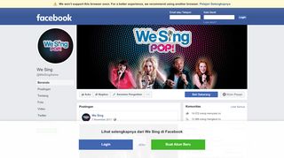 
                            4. We Sing - Beranda | Facebook