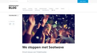 
                            1. We stoppen met Seatwave | Ticketmaster NL Blog