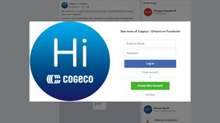 
                            8. We would like to report that all email... - Cogeco - Ontario | Facebook