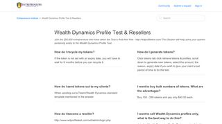 
                            8. Wealth Dynamics Profile Test & Resellers – Entrepreneurs Institute