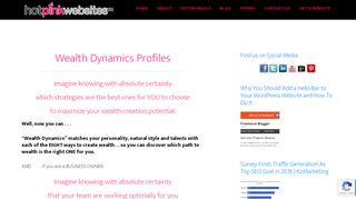 
                            10. Wealth Dynamics Profiles - Hotpink Websites