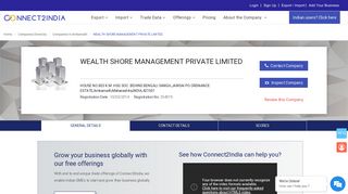 
                            9. WEALTH SHORE MANAGEMENT PRIVATE LIMITED - Connect2india