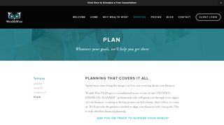 
                            12. Wealth Wise — Plan