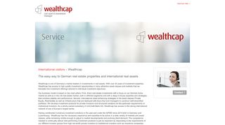 
                            3. WealthCap - International visitors