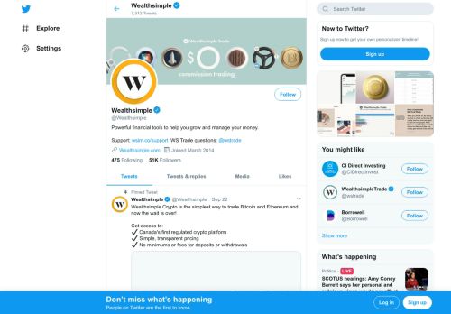 
                            7. Wealthsimple (@Wealthsimple) | Twitter