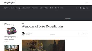 
                            11. Weapons of Lore: Benediction - Engadget