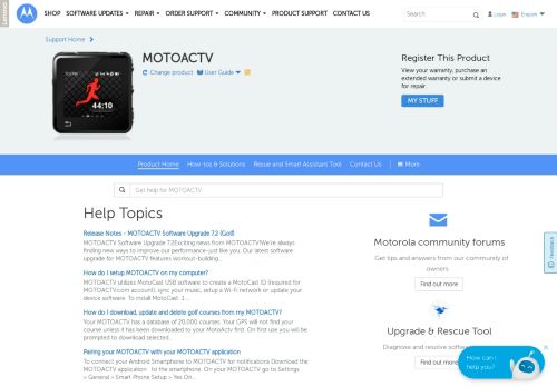 
                            5. wearables :: motoactv :: motoactv Motorola Support - US