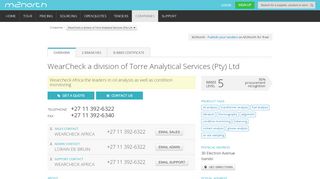 
                            8. WearCheck a division of Torre Analytical Services (Pty) Ltd on M2North