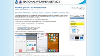 
                            6. Weather.gov on Your Mobile Phone - National Weather Service