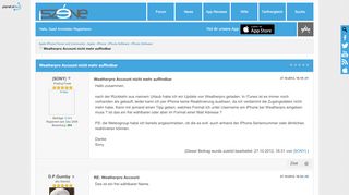 
                            9. Weatherpro Account nicht mehr auffindbar - iSzene.com