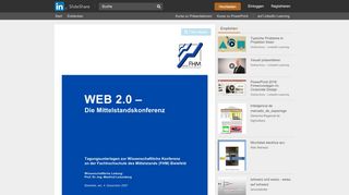 
                            13. Web 2.0 - die Mittelstandskonferenz - Slideshare