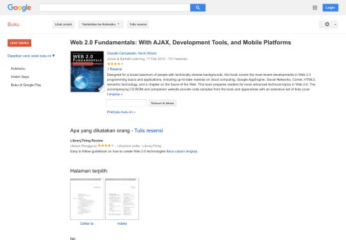 
                            12. Web 2.0 Fundamentals: With AJAX, Development Tools, and Mobile Platforms