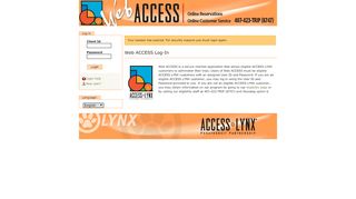 
                            3. Web ACCESS Log-In