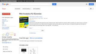 
                            10. Web Analytics For Dummies
